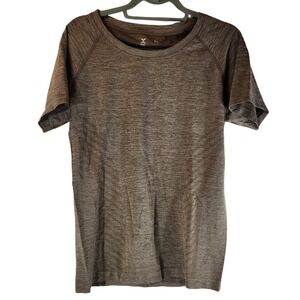 Xersion‎ Quick-Dri T-Shirt Smoky Taupe Seamless Stretch Active Women XL